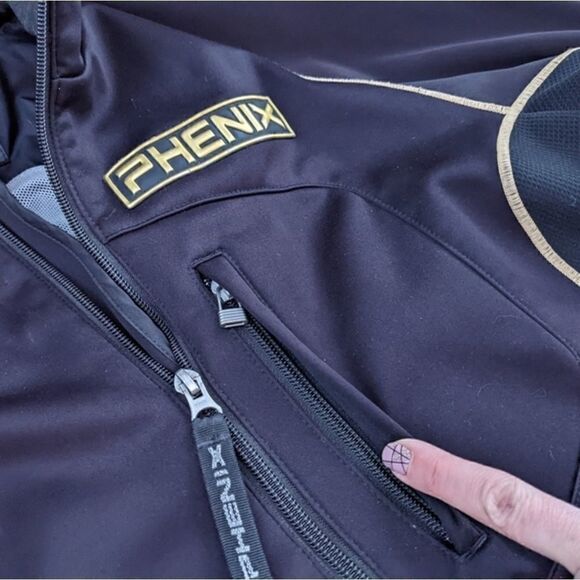 Phenix ski jacket aerothermal lightweight warm coat black and gold skiing winter - Picture 6 of 16